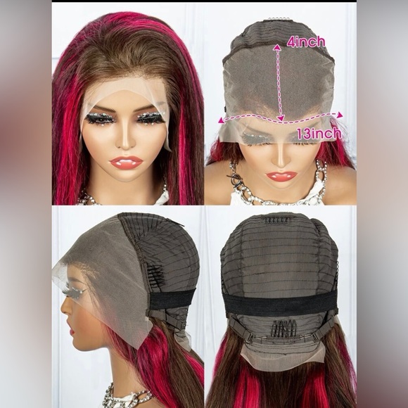 13*4 Lace Front 180% Density Long Straight Human Hair Wig 14’ - Picture 3 of 3